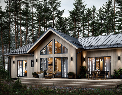 HOUSE IN A PINE FOREST #1