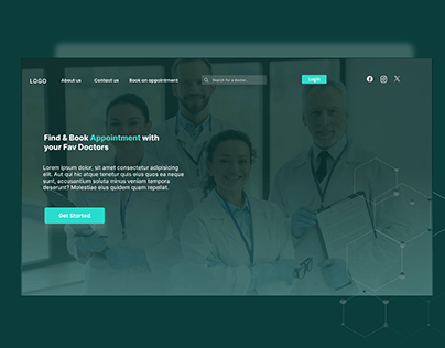 Medical appointment landing page