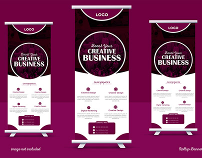 creative business roll-up banner design