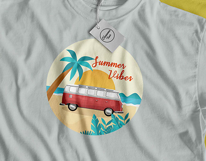 Prin design for summet t-shirt