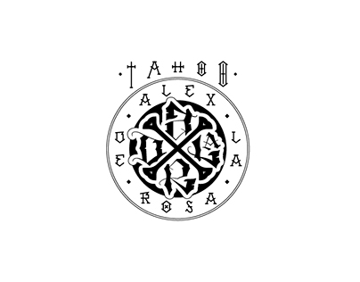 Logotipo Alex De La Rosa Tattoo
