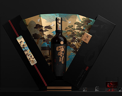 wine packaging 桑葚果酒包装-蜀珀