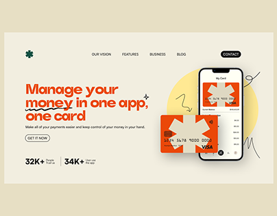 Finance Landing Page Design Concept | Star Bank