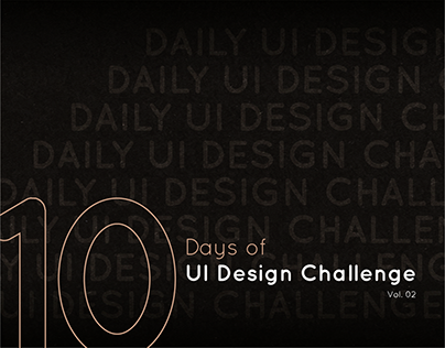 10 days of UI Design Challenge (vol.02)
