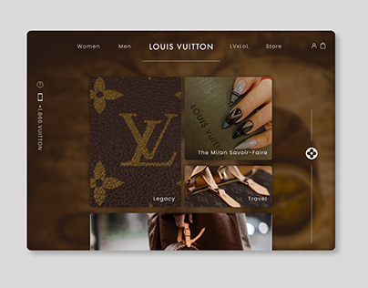 Louis Vuitton Animated Desktop Site with Prototype