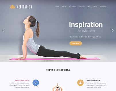 Free Meditation Studio WordPress Theme