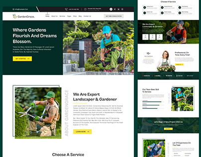 GardenGrace - Landscape & Gardening Website Design