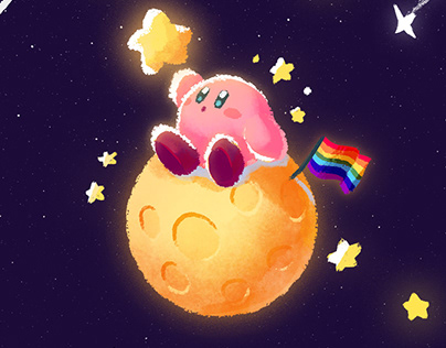 Lost In Space - Kirby | Digital Pastel