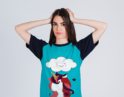 Unicorn Girl's/Ladies' T=shirt design