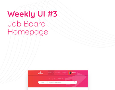 Weekly UI #3 - Job Board Homepage Design