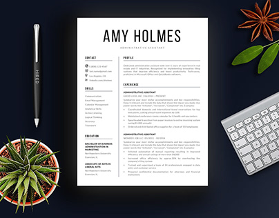 Resume Template - 1, 2 and 3 Pages Versions