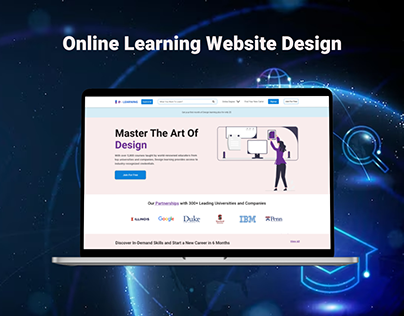 Online learning free website Design