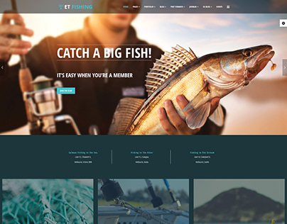 ET Fishing – Responsive Fishing Website Templates
