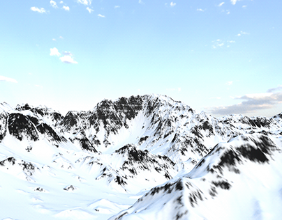 Marmoset toolbag mountainscape renders
