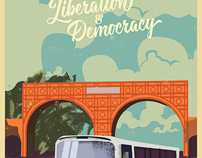 DU 100 Years Illustration : Liberation & Democracy Arch