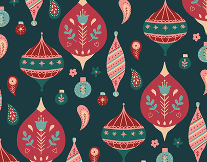 Folk Christmas Pattern Collection