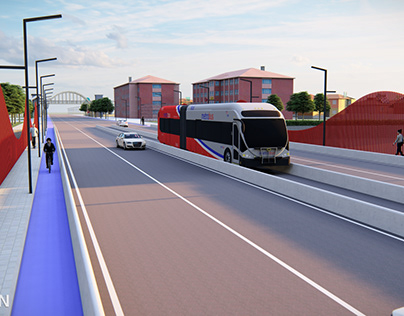 Project thumbnail - Metrobüs Durağı ve Köprü Tasarımı