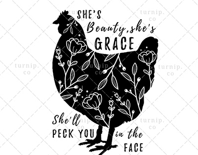 She's Beauty She's Grace Sublimation Clipart PNG Graphi