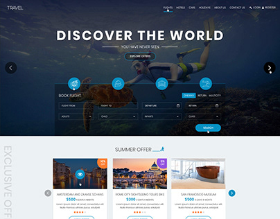 Travel Booking Website Re-design