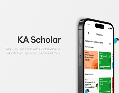 KA Scholar Mobile Design UX | UI