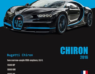 Bugatti Chiron Poster