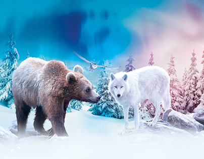 Affiche saison hivernale - ZooParc de Beauval