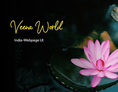 UI Design-Veena World Webpage