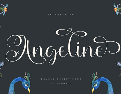 Angeline - Lovely Script Font