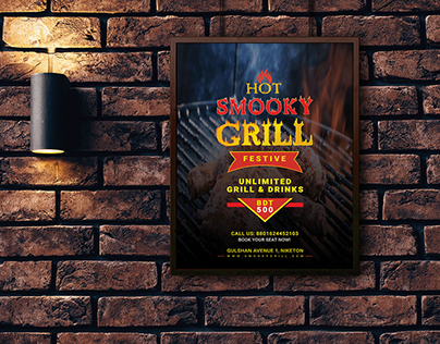 Restaurant Poster (Hot Smooky Grill)