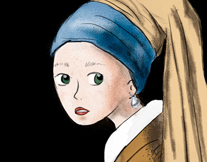 Girl with a pearl earring / la joven de la perla
