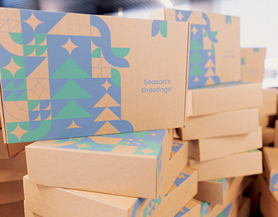 Corporate Christmas packaging and socks