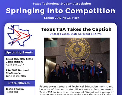 Texas TSA 2017 Spring Newsletter