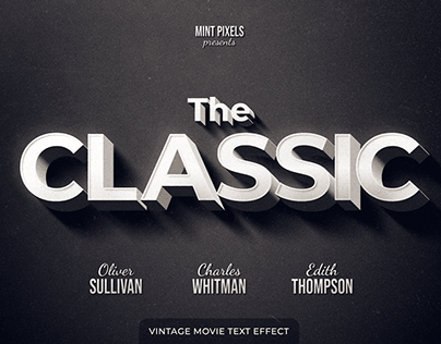Classic Movie Text Effect