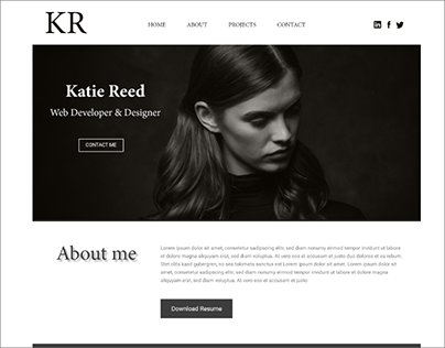 Web Developer & Designer Portfolio Website Design