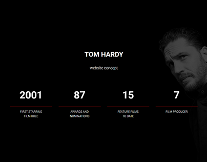 Tom Hardy website concept