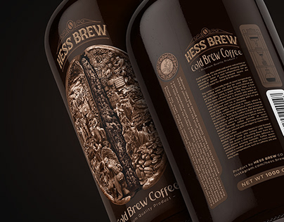 Hess Brew - Cold Brew Coffee Packaging Design