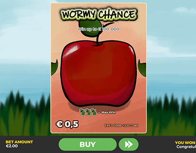 Wormy Chance Scratchcard Game
