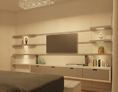 CGI - comfort bedroom - night light