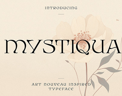 Mystiqua – Art Nouveau Inspired Typeface