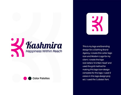Kashmira Brand Logo Design। Flat Logo । Modern Logo