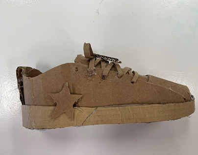 Cardboard shoe prototype