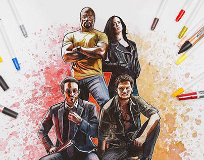 #alillusketch | THE DEFENDERS!