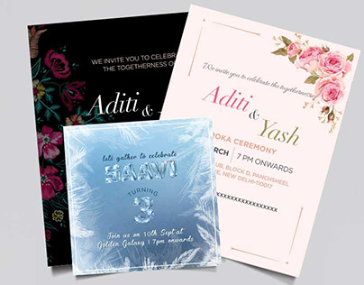 E-Invites! Invitation Card Design