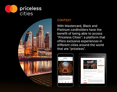 UX Priceless Cities Mastercard Project
