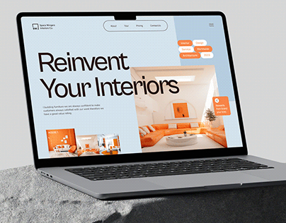 Interior Design Landing Page | Website Design
