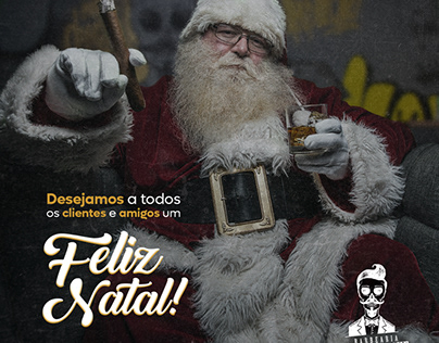Natal, barbershop, Christmas, Santa Claus