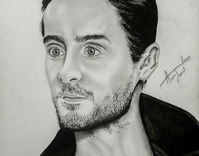 Jared Leto (graphite and charcoal drawing)