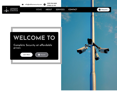 Addison Security Web Page UI Design