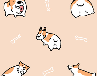 Animal illustration pattern