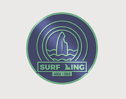 Diseño Logotipo Surf Ding